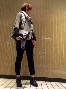 「TOPKAPI（トプカピ）のアイテム」を使った、Joyさん（レディース・167cm）の秋コーディネート