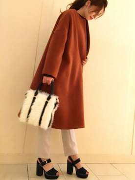 「outfit」｜「アイテム（その他アウター）」を使った、chiさん（レディース・165cm）の秋コーディネート