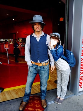 「mystic（ミスティック）のアイテム（その他パンツ、ホワイト系）」を使った、sari٭¨̮さん（レディース・157cm）の夏コーディネート
