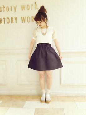 h.nyaさん（レディース・160cm）の春コーディネート