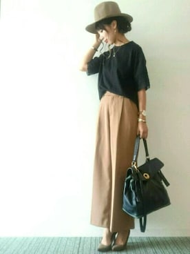 「Yves Saint Laurent（イヴサンローラン）のアイテム（バッグ）」を使った、𝓅𝑜𝒸𝑜さん（レディース・156cm）の夏コーディネート
