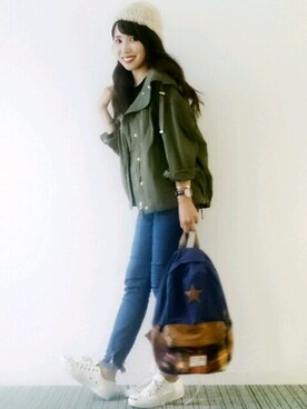 「CONVERSE（コンバース）のCONVERSE コンバース ジャック パーセル / JACK PURCEL（スニーカー）」を使った、𝓅𝑜𝒸𝑜さん（レディース・156cm）の秋コーディネート