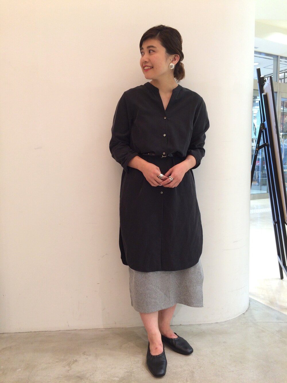 Asami Katsubeさんの「BY テレコリブ サイドスリットスカート（BEAUTY&YOUTH UNITED ARROWS）」を使ったコーディネート