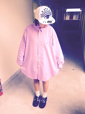 「KENZO」｜「アイテム（ワンピース/ドレス）」を使った、福工大音楽系ファッション部さん（レディース・166cm）の春コーディネート