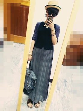 「DRESS CODE（ドレスコード）のアイテム」を使った、Mia Chenさん（レディース・155cm）の夏コーディネート