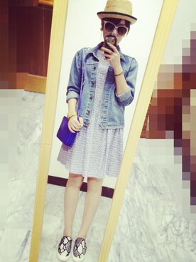 「DRESS CODE（ドレスコード）のアイテム」を使った、Mia Chenさん（レディース・155cm）の秋コーディネート