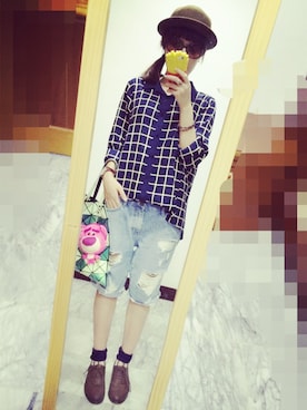 「DRESS CODE（ドレスコード）のアイテム」を使った、Mia Chenさん（レディース・155cm）の秋コーディネート