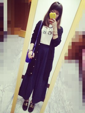「DRESS CODE（ドレスコード）のアイテム」を使った、Mia Chenさん（レディース・155cm）の秋コーディネート