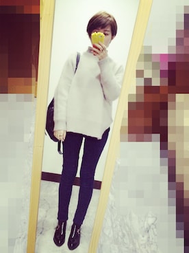 「DRESS CODE（ドレスコード）のアイテム」を使った、Mia Chenさん（レディース・155cm）の冬コーディネート