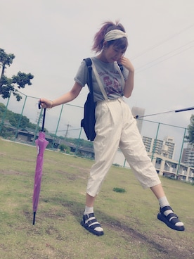 「wegotee」｜宮下愛さん（レディース・165cm）の夏コーディネート