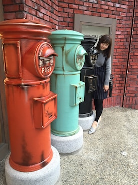 「アイテム（その他シューズ、グレー系）」を使った、Bakuさん（レディース・164cm）の冬コーディネート