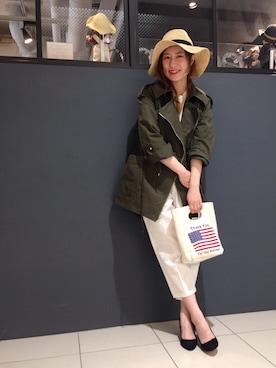 ささきともみさん（レディース・158cm）の春コーディネート