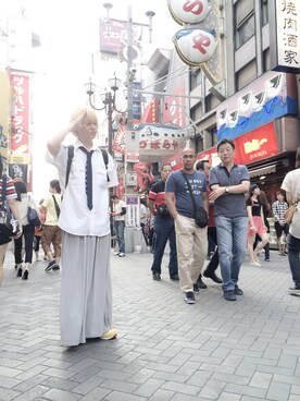 なかぽーん。さん（メンズ・167cm）の夏コーディネート