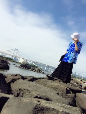 「アイテム（クラッチバッグ）」を使った、なかぽーん。さん（メンズ・167cm）の夏コーディネート