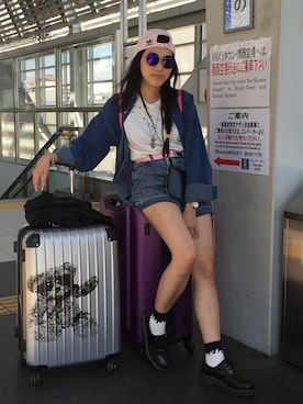 「旅遊」｜Yuan葵さん（レディース・160cm）の夏コーディネート