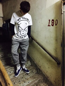 張鋒さん（メンズ・173cm）の春コーディネート