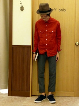 「スエードシューズ」｜ナカジさん（メンズ・173cm）の夏コーディネート