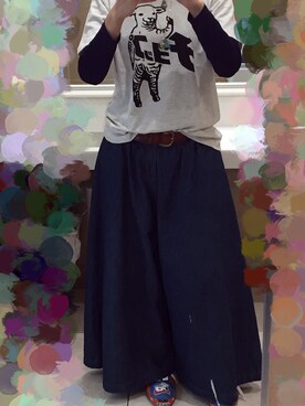 「kelloggs（ｹﾛｯｸﾞ）のアイテム」を使った、おかちゃんさん（レディース・164cm）の夏コーディネート