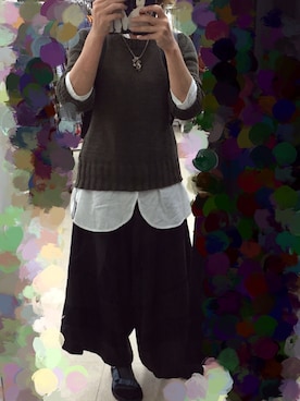 「HaaT（ハート）のアイテム」を使った、おかちゃんさん（レディース・164cm）の秋コーディネート