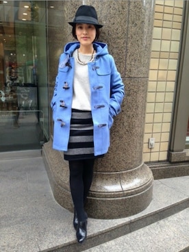 「Spick & Span（スピックアンドスパン）のアイテム（ダッフルコート）」を使った、Spick & Span 福岡店STAFFさん（レディース・163cm）の秋コーディネート
