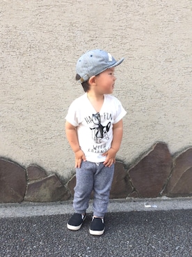 「GAP（ギャップ）のアイテム（その他）」を使った、なつさん（キッズ・100cm）の春コーディネート