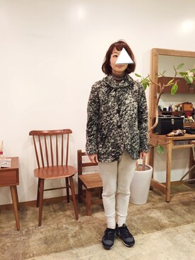 「Engineered Garments（エンジニアードガーメンツ）のアイテム（ジャケット/アウター）」を使った、chihiroさん（レディース・154cm）の冬コーディネート