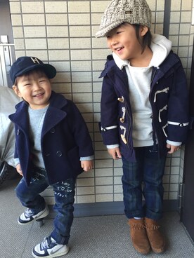 natsu1975さん（キッズ・100cm）の冬コーディネート