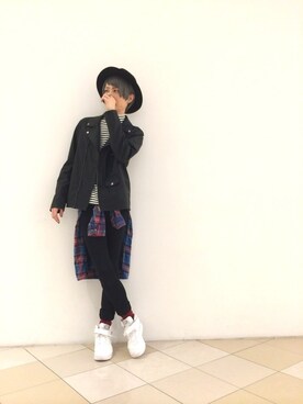 Wego ドッキングダブルライダースを使ったメンズ人気ファッションコーディネート Wear