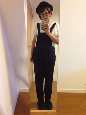「UNIQLO（ユニクロ）のアイテム（ハット、ブラック系）」を使った、●●non●●さん（レディース・151cm）の夏コーディネート