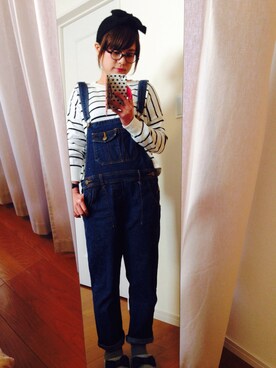「雑貨屋さんのアイテム（ヘアバンド、ブラック系）」を使った、●●non●●さん（レディース・151cm）の秋コーディネート