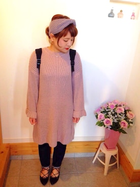 「オンザ眉毛」｜「アイテム（その他）」を使った、●●non●●さん（レディース・151cm）の冬コーディネート