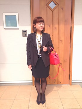 「GU（ジーユー）のアイテム（トップス、ホワイト系）」を使った、●●non●●さん（レディース・151cm）の春コーディネート