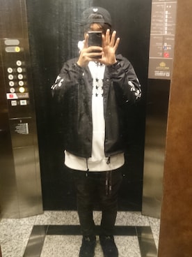 「Deviluse（Deviluse）のアイテム（キャップ）」を使った、lonさん（メンズ・170cm）の冬コーディネート