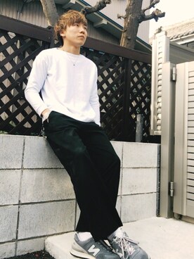「DISCOVERED（ディスカバード）のアイテム（スウェット）」を使った、yasさん（メンズ・170cm）の冬コーディネート