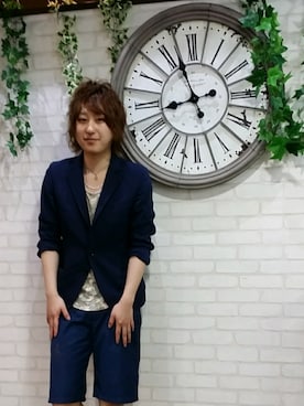 「MONSIEUR NICOLE（ムッシュニコル）のアイテム」を使った、高原 ジュンさん（メンズ・171cm）の春コーディネート