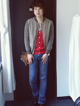 「Nudie Jeans（ヌーディージーンズ）のアイテム」を使った、高原 ジュンさん（メンズ・171cm）の夏コーディネート