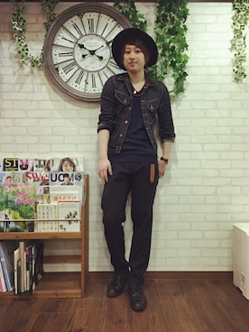 「MIDWEST（ミッドウエスト）のアイテム」を使った、高原 ジュンさん（メンズ・171cm）の秋コーディネート