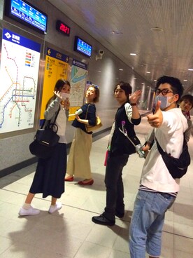 「STUDIOUS（ステュディオス）のアイテム（スタジャン）」を使った、高原 ジュンさん（メンズ・171cm）の春コーディネート