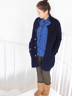 「アイテム（その他シューズ、ベージュ系）」を使った、francbonnさん（レディース・155cm）の秋コーディネート