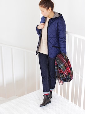 「NOR'EASTERLY（ノアイースターリー）のアイテム」を使った、francbonnさん（レディース・155cm）の冬コーディネート