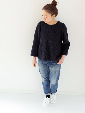 「Crespi（クレスピ）のアイテム」を使った、francbonnさん（レディース・155cm）の冬コーディネート