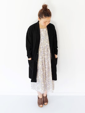「SUNDAY WORKS（サンデーワークス）のアイテム（ジャケット/アウター）」を使った、francbonnさん（レディース・155cm）の冬コーディネート