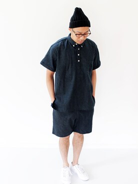 「SUNDAY WORKS（サンデーワークス）のアイテム（パンツ）」を使った、francbonnさん（メンズ・172cm）の春コーディネート