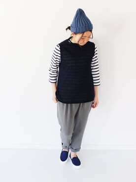 「Fern（-）のアイテム」を使った、francbonnさん（レディース・155cm）の春コーディネート