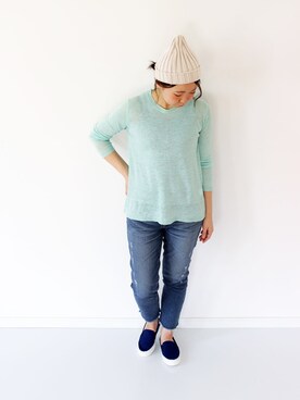 「Fern（-）のアイテム」を使った、francbonnさん（レディース・155cm）の春コーディネート