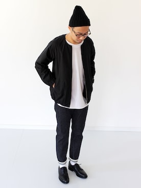 「BASISBROKE（バシスブローク）のアイテム（ジャケット/アウター）」を使った、francbonnさん（メンズ・172cm）の春コーディネート