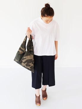 「BASISBROEK（バシスブルック）のアイテム」を使った、francbonnさん（レディース・155cm）の春コーディネート
