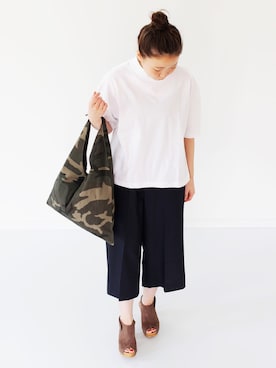 「BASISBROEK（バシスブルック）のアイテム」を使った、francbonnさん（レディース・155cm）の春コーディネート