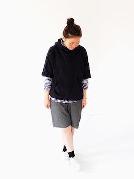 「BASISBROEK（バシスブルック）のアイテム」を使った、francbonnさん（レディース・155cm）の春コーディネート
