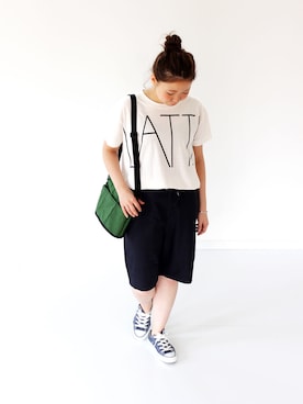 「BASISBROEK（バシスブルック）のアイテム」を使った、francbonnさん（レディース・155cm）の春コーディネート